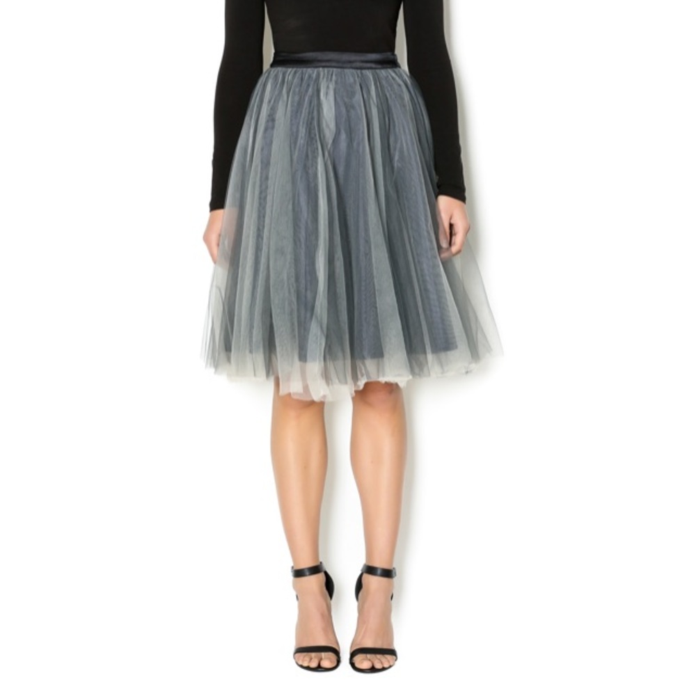 Double Layered Tulle Skirt